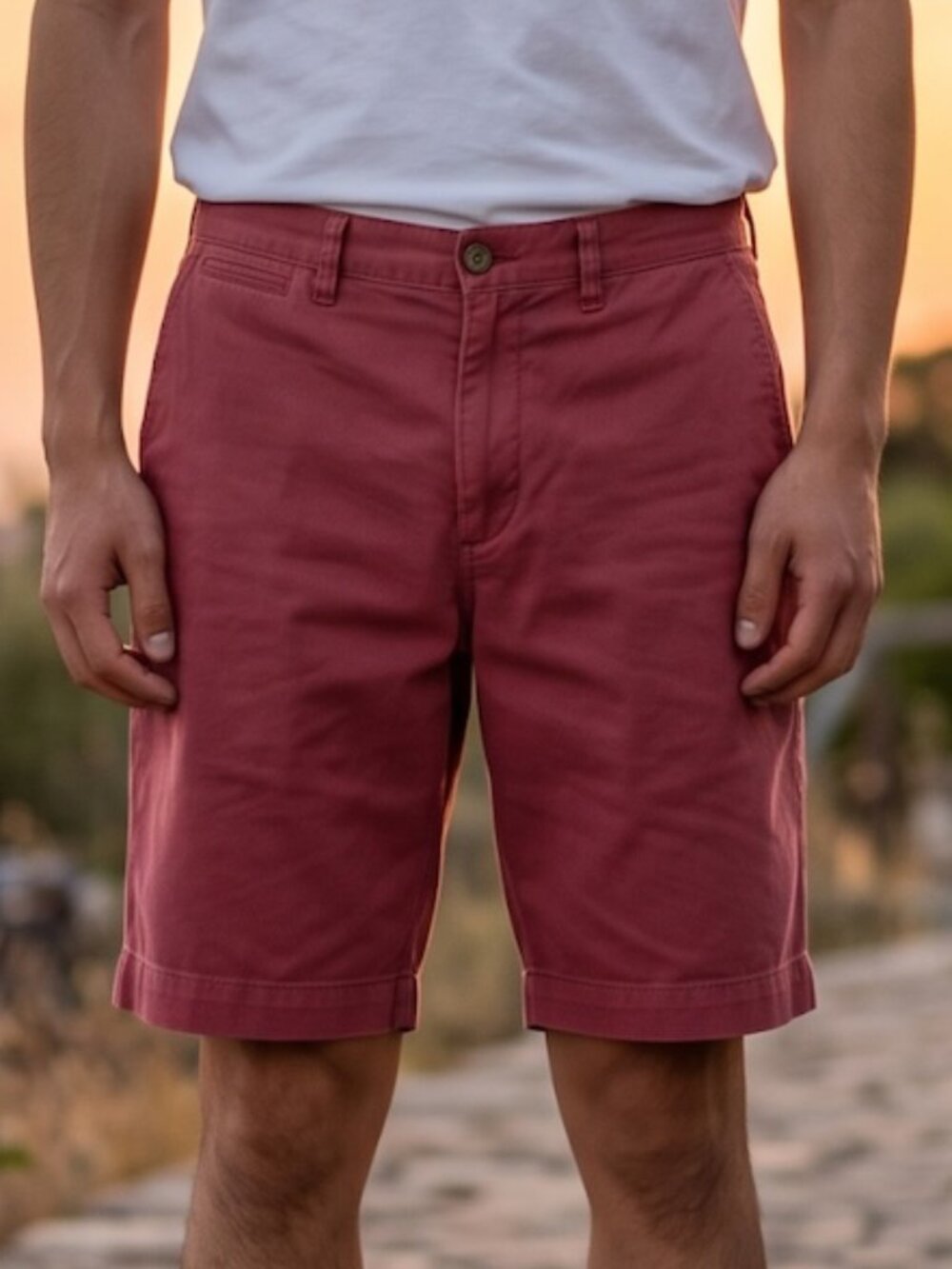 🆕🏷️ Polo Relaxed Fit Men's Nantucket Twill Red 10" Inseam Size 32 Brand New